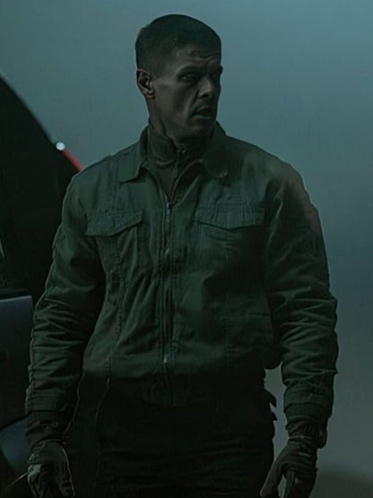 The Agency 2024 Sergej Onopko Green Cotton Jacket  