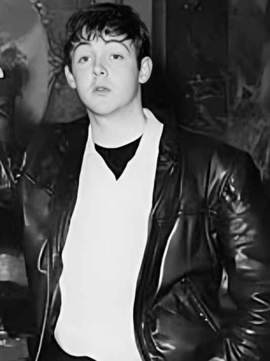 The Beatles George Harrison Black Leather Jacket