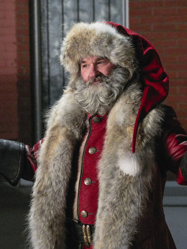 The Christmas Chronicles Santa Red Shearling Coat