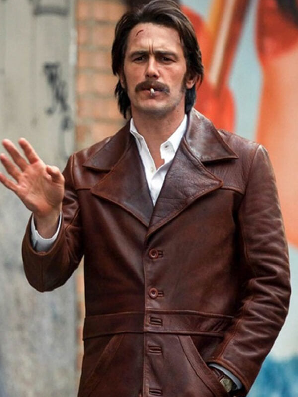 The Deuce 2017 James Franco Brown Leather Jacket