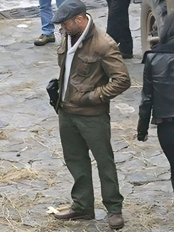The Expendables 2 2012 Jason Statham Brown Leather Jacket 