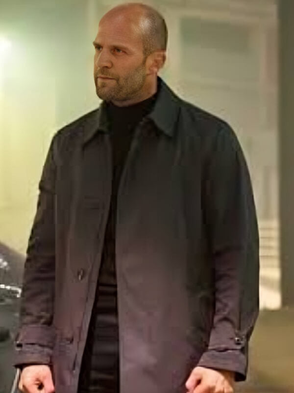The Fate Of The Furious 2017 Jason Statham Black Leather Coat