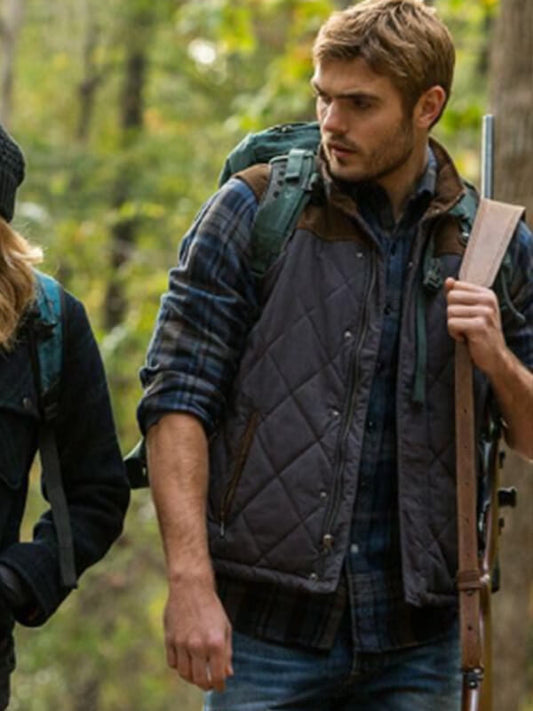 The Fifth Wave 2016 Alex Roe Purple Puffer Vest