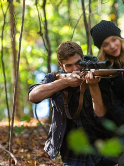 The Fifth Wave 2016 Alex Roe Purple Puffer Vest