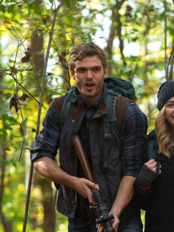 The Fifth Wave 2016 Alex Roe Purple Puffer Vest