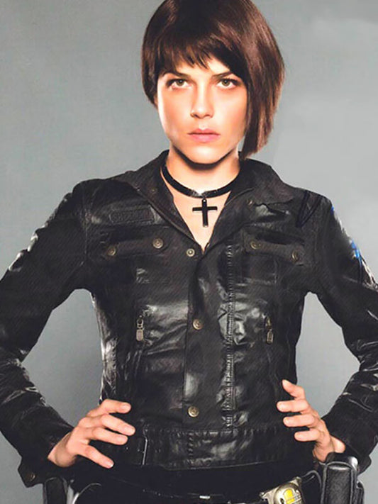 The Golden Army 2008 Selma Blair Black Leather Jakcet