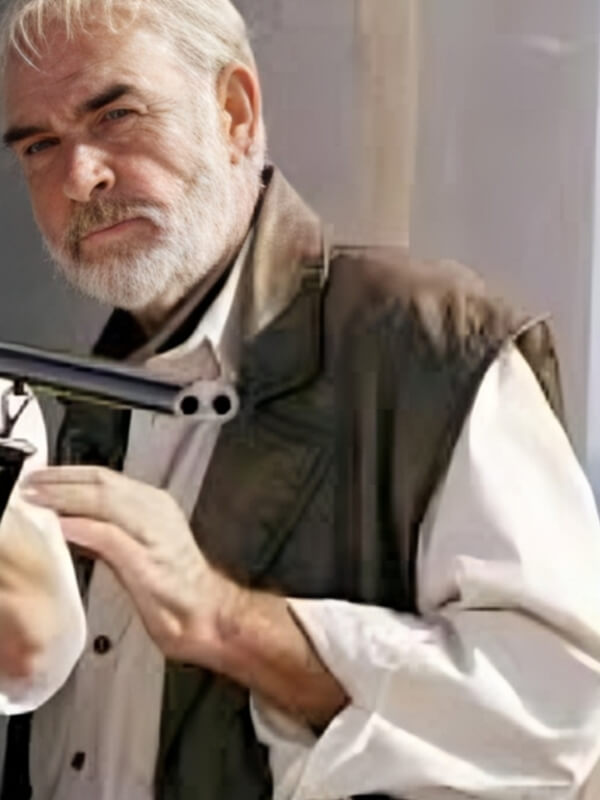 The League of Extraordinary Gentlemen Scean Connery Brown Waxed Leather Vest