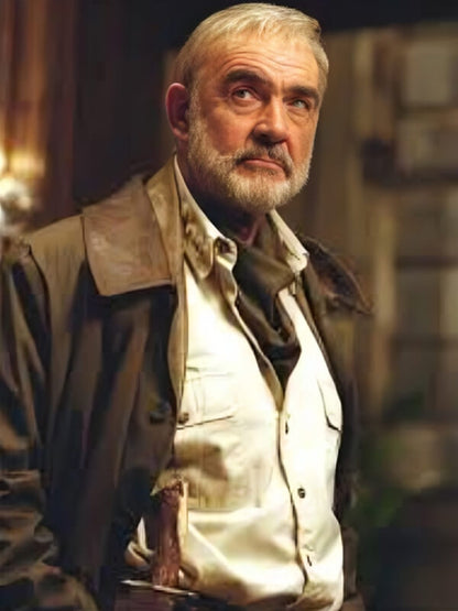 The League of Extraordinary Gentlemen Scean Connery Brown Waxed Leather Vest