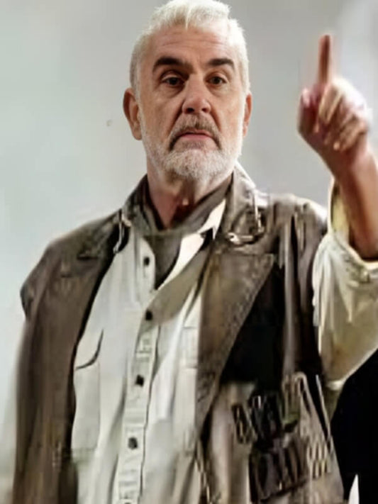 The League of Extraordinary Gentlemen Scean Connery Brown Waxed Leather Vest