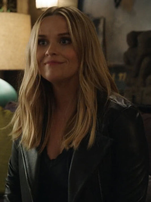  The Morning Show 2019 Reese Witherspoon Black Leather Jacket