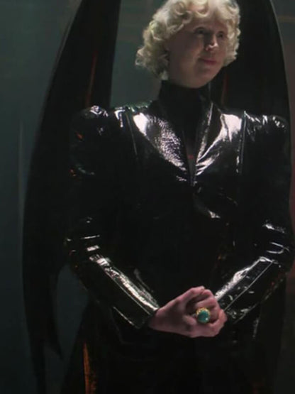 The Sandman S02 Gwendoline Christie Black Leather Coat
