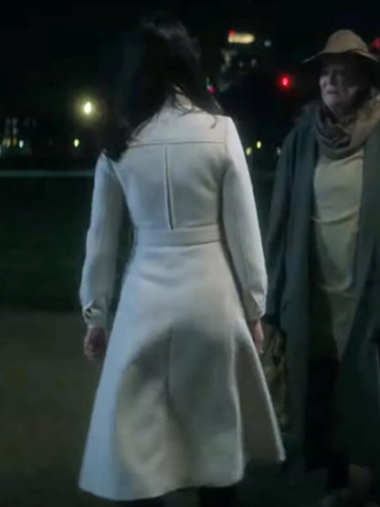 The Sandman S02 Jenna Coleman White Wool Coat