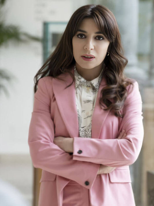 The White Lotus Sabrina Impacciatore Pink Blazer