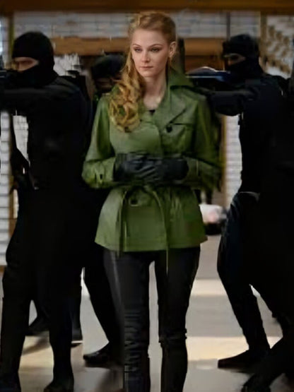 The Wolverine 2013 Svetlana Viktorovna Khodchenkova Green Leather Jacket
