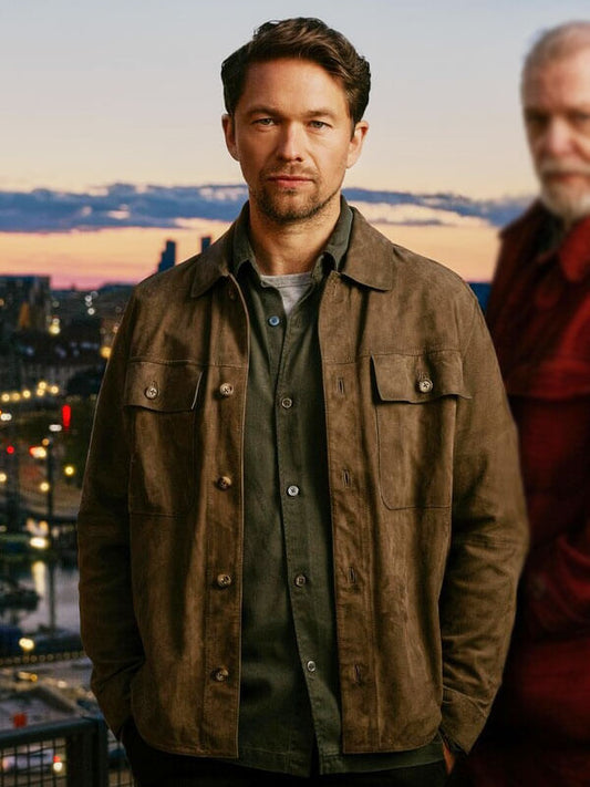 Thomas Berg Blood Sacrifice Season 01  Brown Suede Jacket