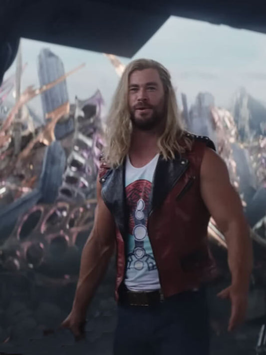 Thor Love and Thunder 2022 Chris Hemsworth Quilted Vest