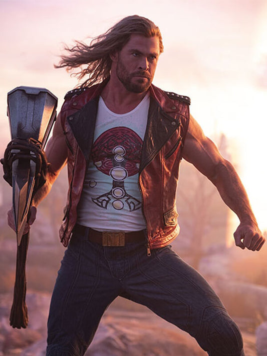  Thor Love and Thunder 2022 Chris Hemsworth Quilted Vest