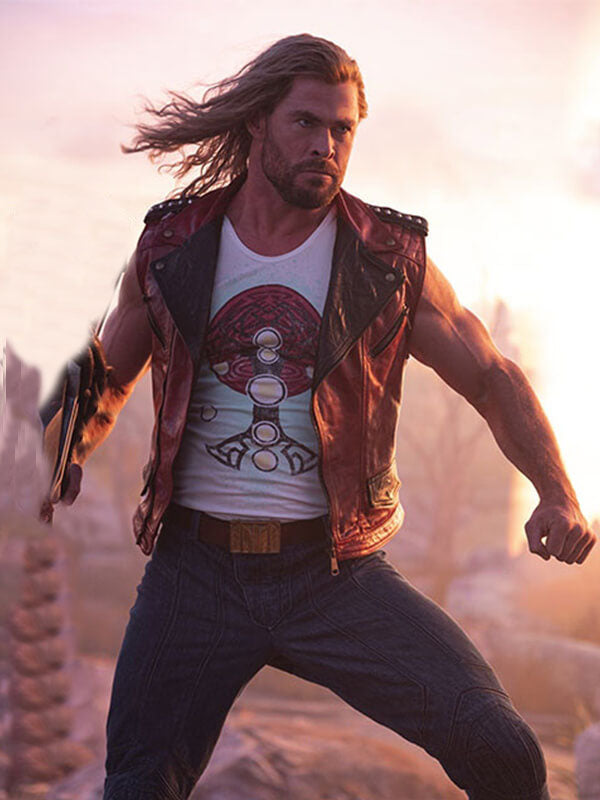 Thor Love and Thunder 2022 Chris Hemsworth Quilted Vest