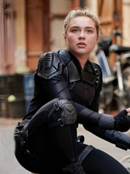 Thunderbolts 2025 Florence Pugh  Black Costume Jacket