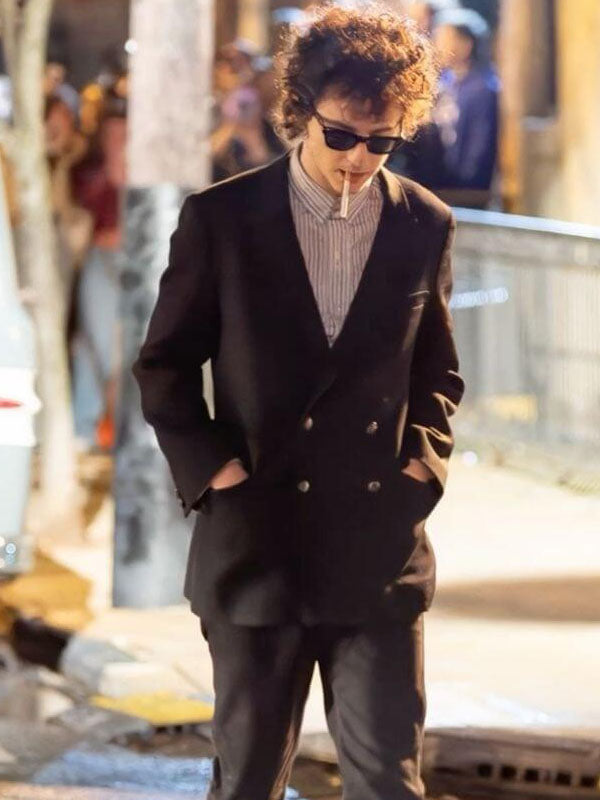 Timothee Chalamet A Complete Unknown 2025 Black Blazer