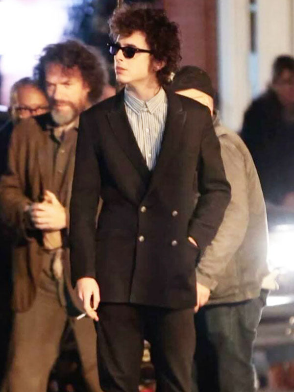 Timothee Chalamet A Complete Unknown 2025 Black Blazer