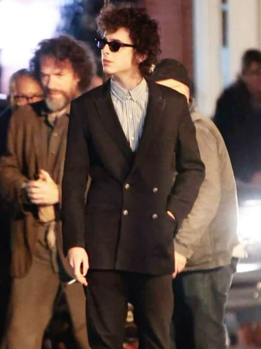 Timothee Chalamet A Complete Unknown 2025 Black Blazer