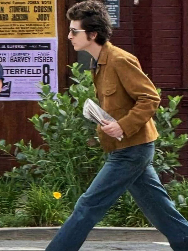 Timothee Chalamet A Complete Unknown 2025 Brown Suede Jacket