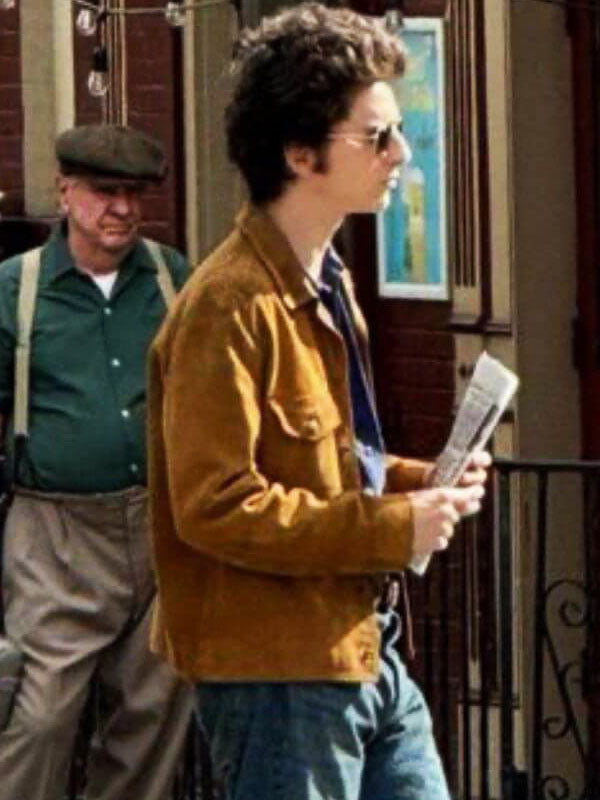 Timothee Chalamet A Complete Unknown 2025 Brown Suede Jacket