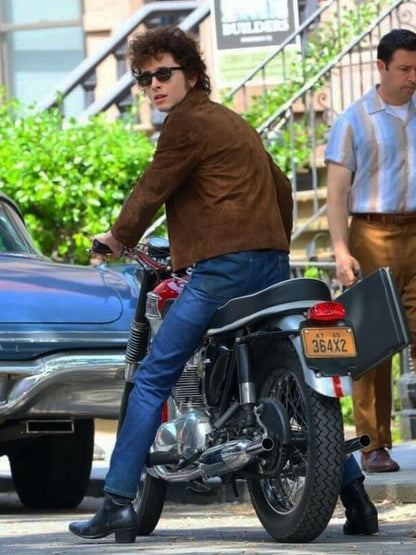 Timothee Chalamet A Complete Unknown 2025 Camel Suede Jacket