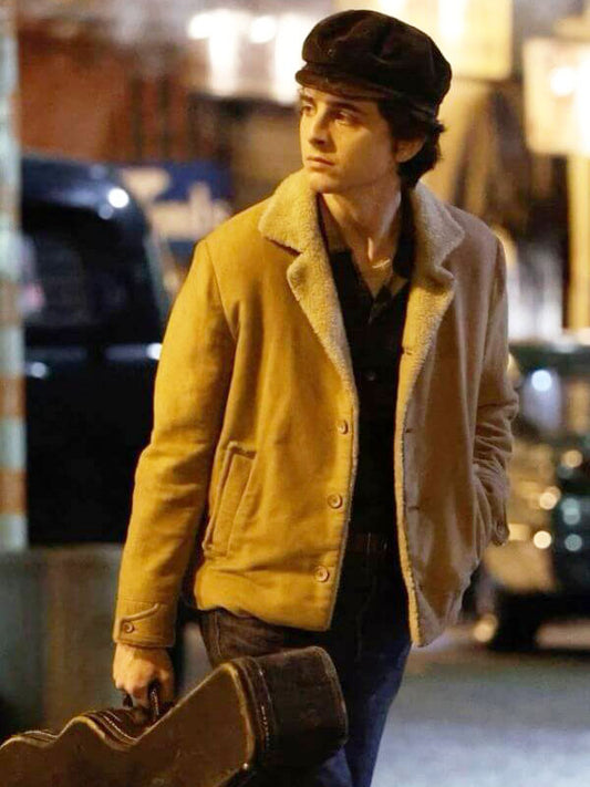 Timothee Chalamet A Unknown Man 2025 Tan Suede Jacket