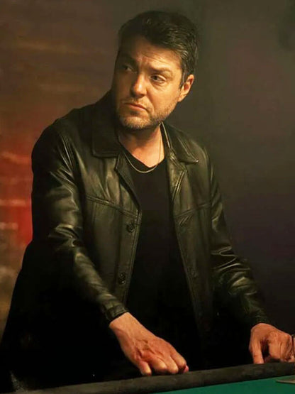 Tom Burke Legends Season 01 Black Leather Jacket