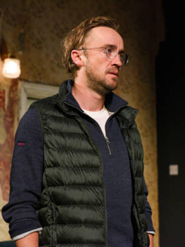 Tom Felton 2:22 A Ghost Story Green Puffer Vest