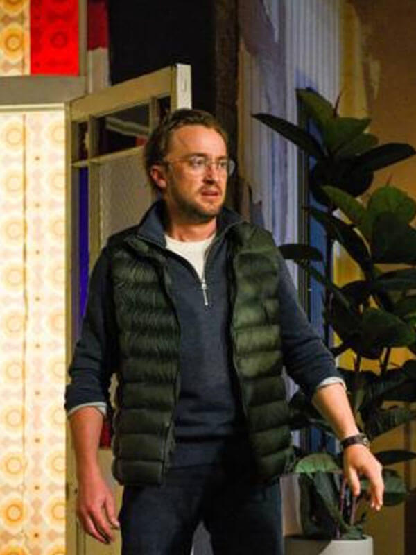Tom Felton 2:22 A Ghost Story Green Puffer Vest