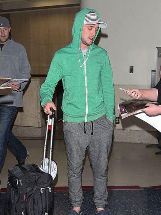 Tom Felton Sigthing Los Angeles Green Hoodie Jacket