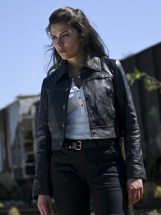 Tracker 2024 Billie Matalon Black Leather Jacket