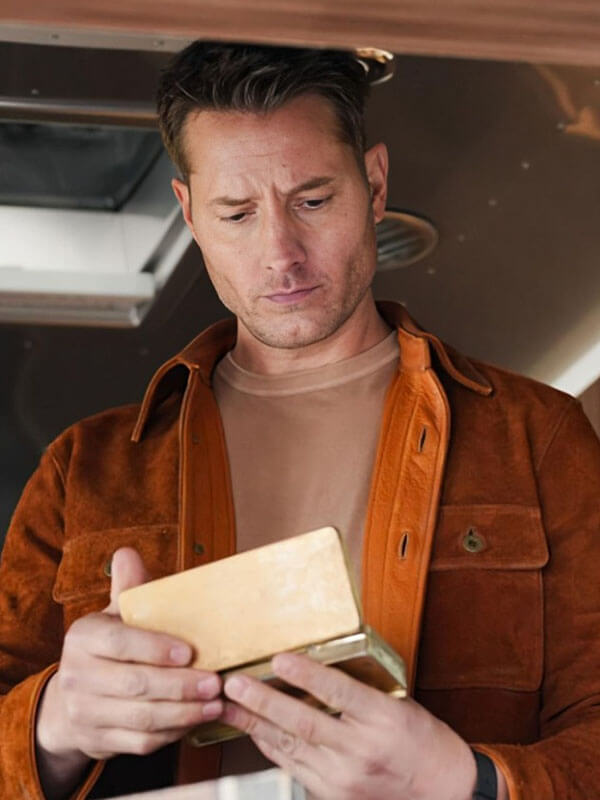 Tracker 2024 Justin Hartley Suede Brown Jacket