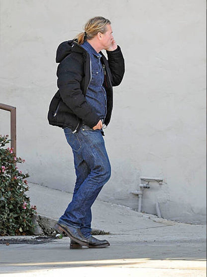 Val Kilmer Sighting Los Angeles Black Puffer Jacket