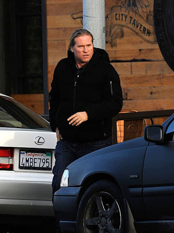 Val Kilmer Sighting Los Angeles Black Puffer Jacket