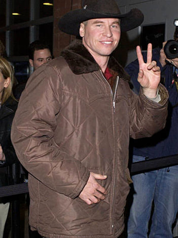 Val Kilmer Sundance 2003 Brown Quilted Jacket