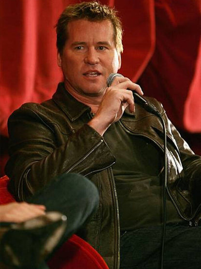 Val Kilmer Toronto Film Festival 2011 Brown Leather Jacket