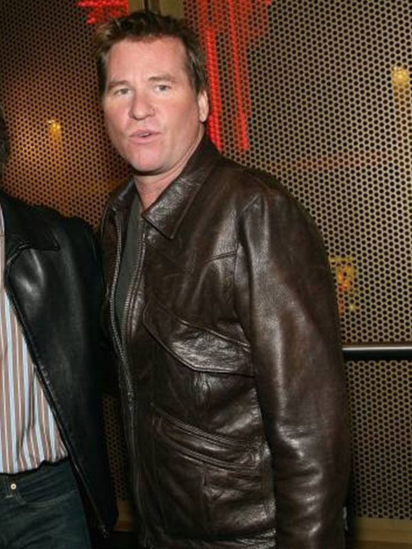 Val Kilmer Toronto Film Festival 2011 Brown Leather Jacket