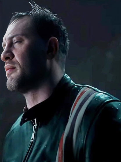 Venom Let There Be Carnage 2021 Tom Hardy Striped jacket  Leather jacket
