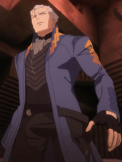 Vergil Devil May Cry Season 02 Blue Trench Coat