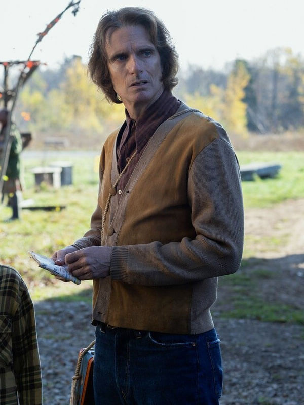 Victor From Season 02 Brown Suede Cardigan Jacket