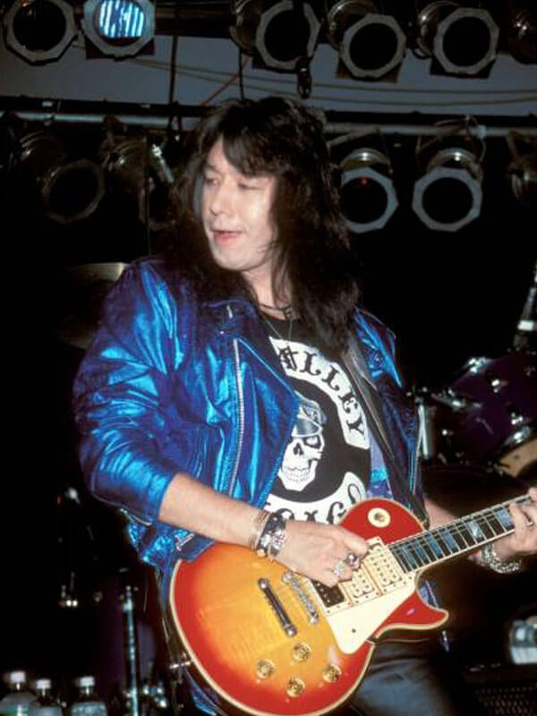 Vinnie Vincent Invasion tour Blue Leather Jacket