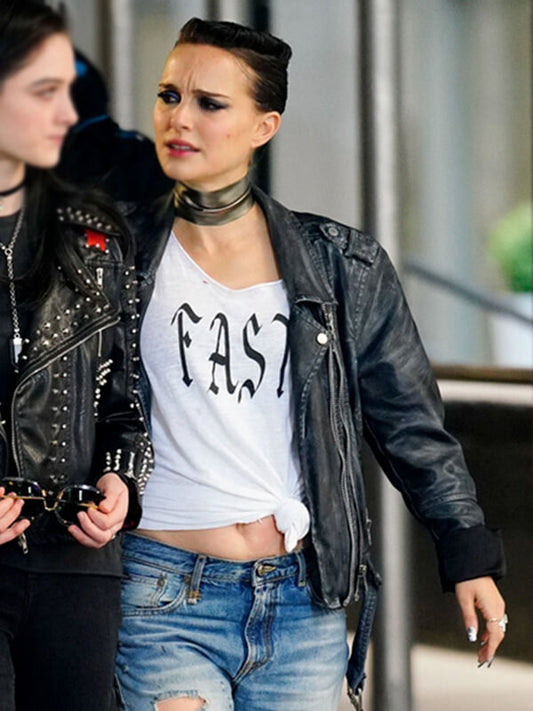 Vox Lux 2018 Natalie Portman Black Leather Jacket