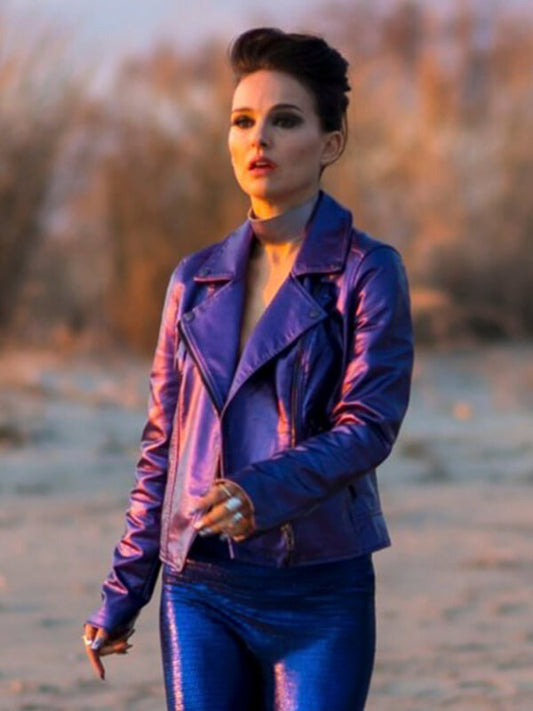  Vox Lux 2018 Natalie Portman Purple Leather Jacket