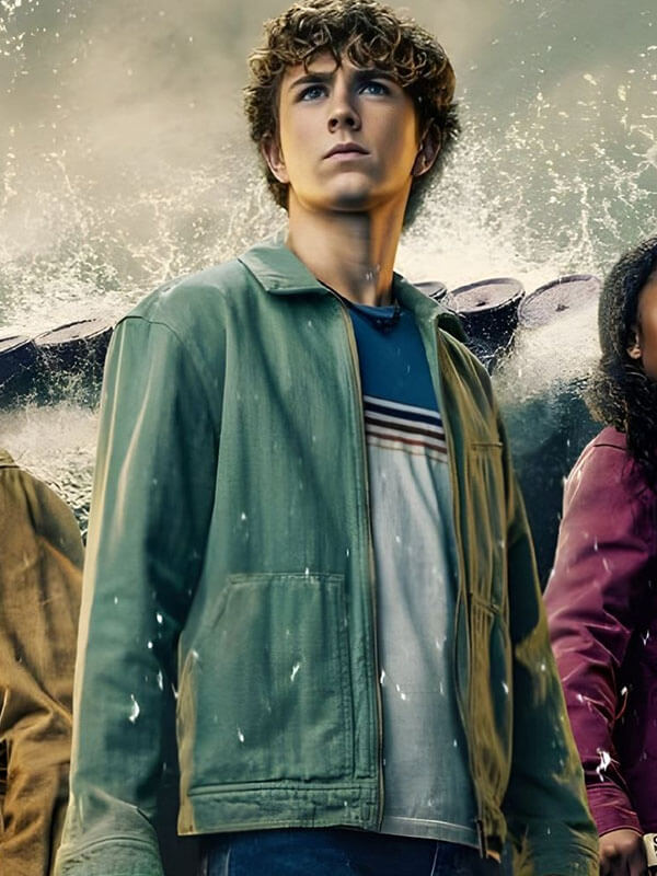 Walker Scobell Percy Jackson And The Olympians Green Cotton Jacket