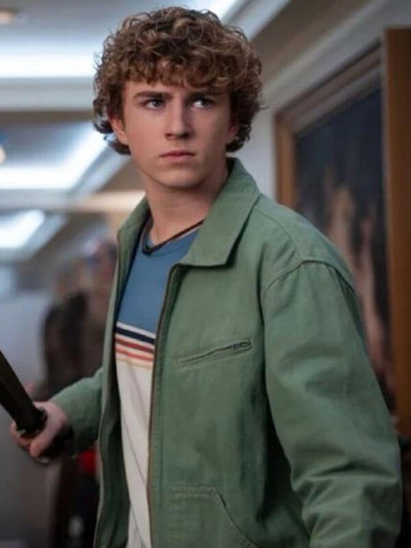 Walker Scobell Percy Jackson And The Olympians Green Cotton Jacket