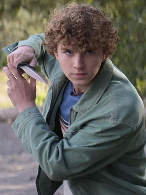 Walker Scobell Percy Jackson And The Olympians Green Cotton Jacket